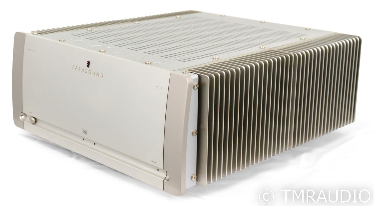 Parasound A21 Stereo Power Amplifier; A-21; Silver