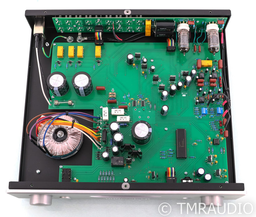 Rogue Audio RP-1 Stereo Tube Hybrid Preamplifier; RP1; Silver; Remote; MM Phono