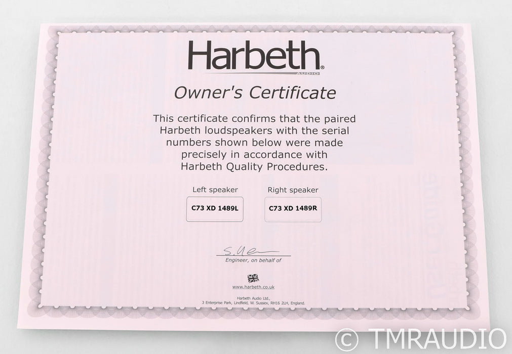 Harbeth HL Compact 7ES-3 XD Bookshelf Speakers; 7ES3; Tamo Ash Pair (B-Stock)