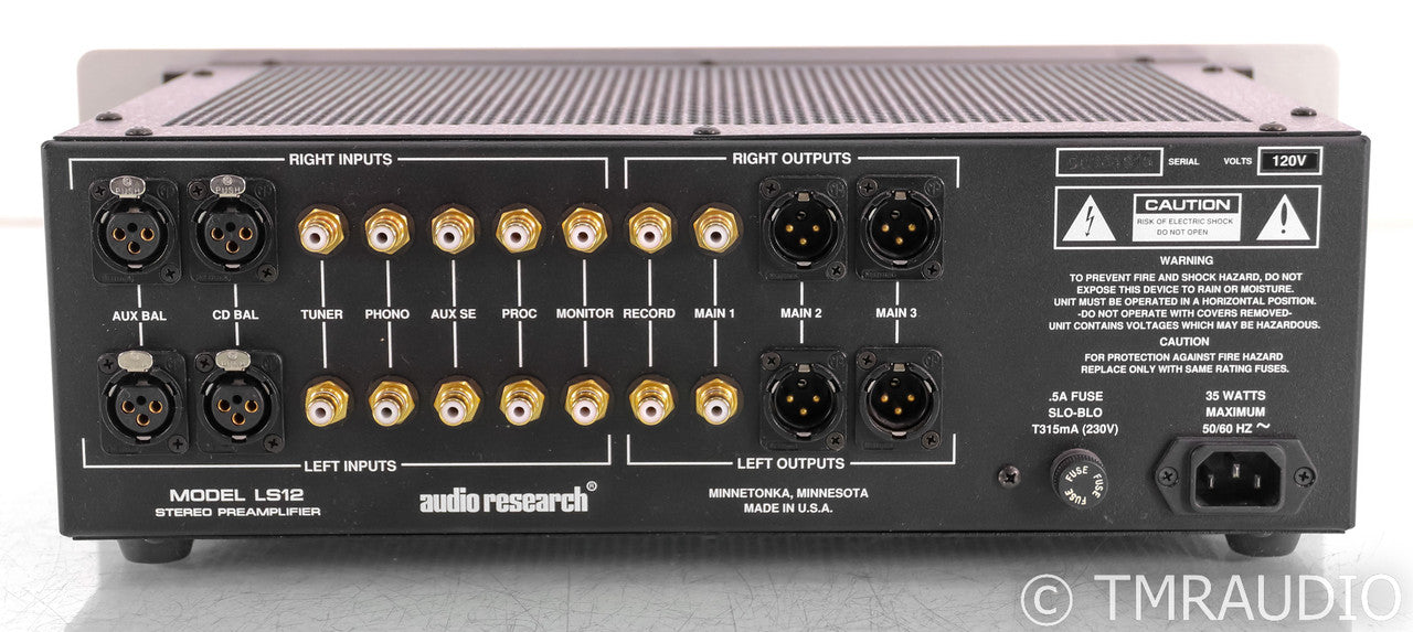 Audio Research LS12 Stereo Preamplifier; LS-12; Remote