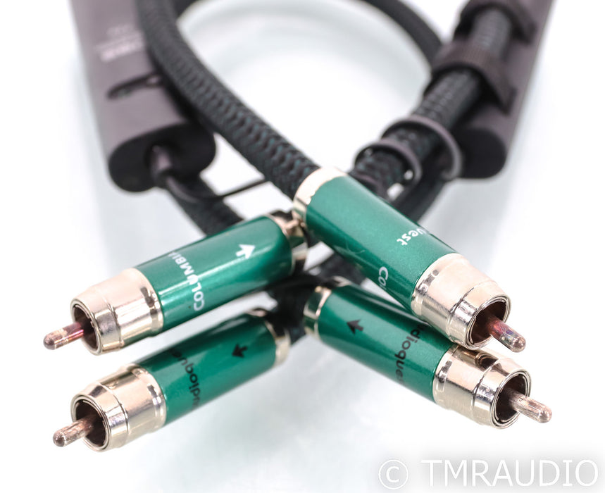 AudioQuest Columbia RCA Cables; 0.5m Pair Interconnects; 72v DBS