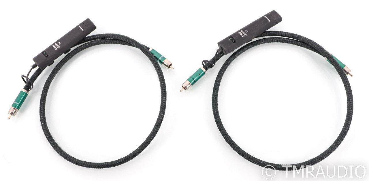 AudioQuest Columbia RCA Cables; 1m Pair Interconnects; 72v DBS