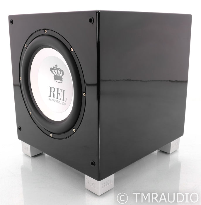 REL T/9i 10" Powered Subwoofer; Piano Black; T9i