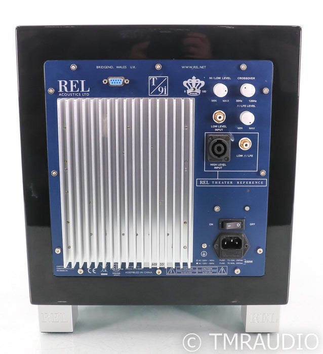 REL T/9i 10" Powered Subwoofer; Piano Black; T9i