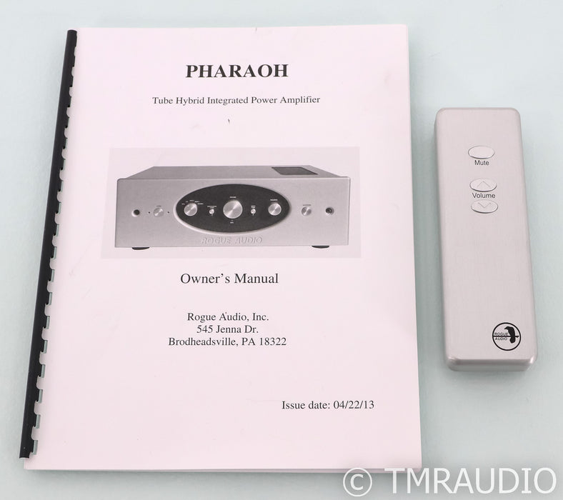Rogue Audio Pharaoh Tube Hybrid Integrated Amplifier; Remote; Black; MM Phono