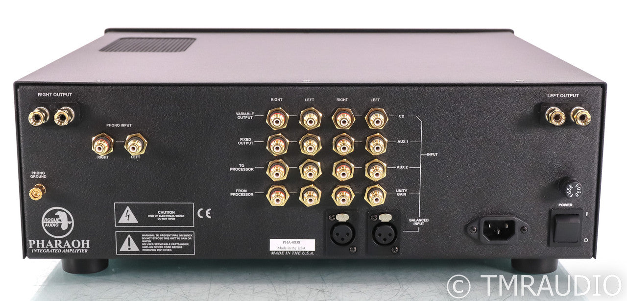 Rogue Audio Pharaoh Tube Hybrid Integrated Amplifier; Remote; Black; MM Phono