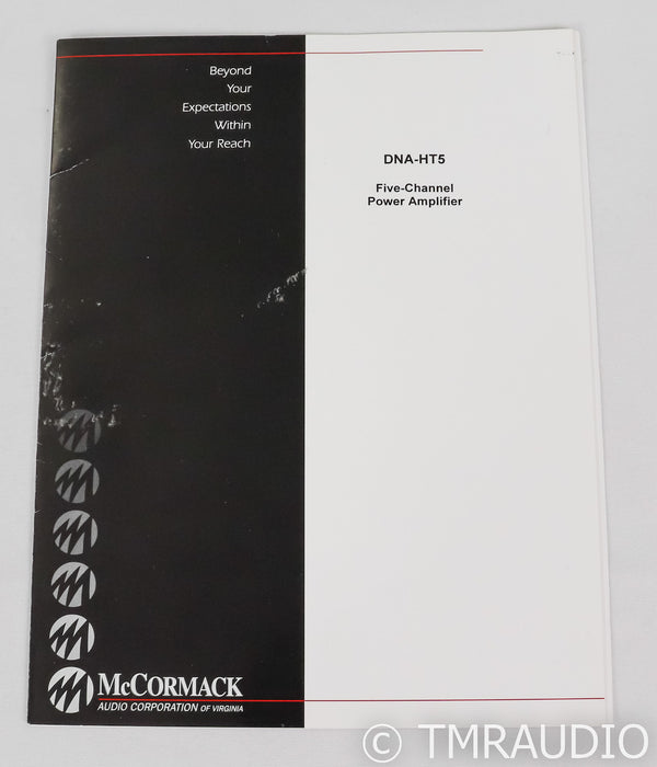 McCormack DNA-HT5 5 Channel Power Amplifier; DNAHT-5; Silver