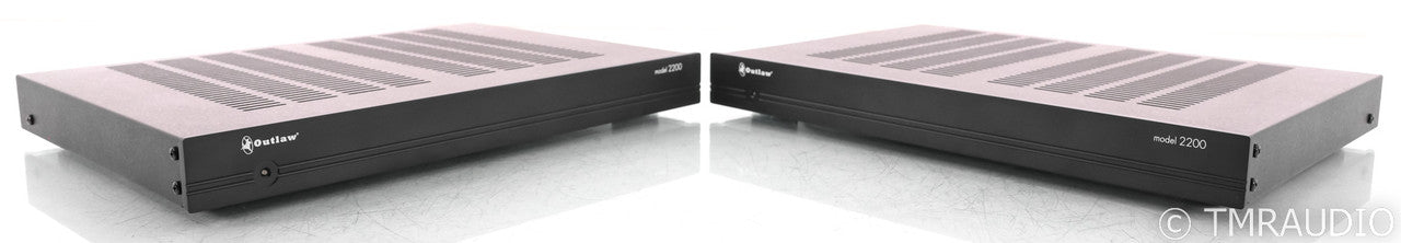 Outlaw Model 2200 Mono Power Amplifiers; Black Pair
