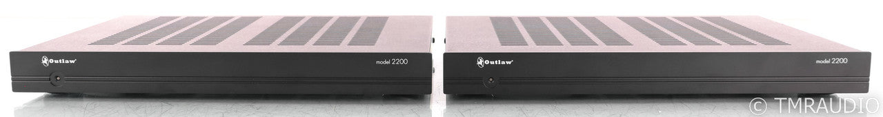 Outlaw Model 2200 Mono Power Amplifiers; Black Pair