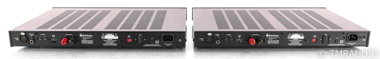 Outlaw Model 2200 Mono Power Amplifiers; Black Pair