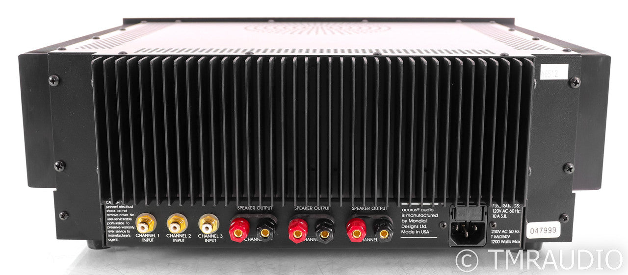 Mondial Acurus 200X3 Three Channel Power Amplifier; 200-X3