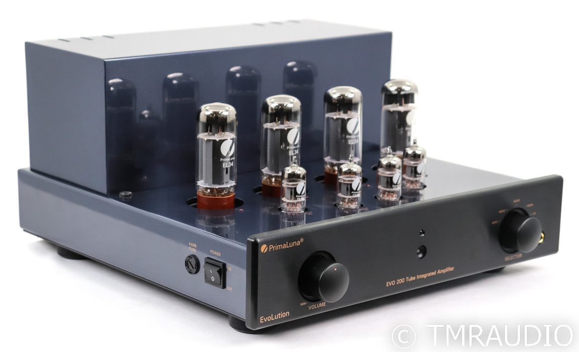 PrimaLuna EVO 200 Stereo Tube Integrated Amplifier; EVO200; Remote; Black
