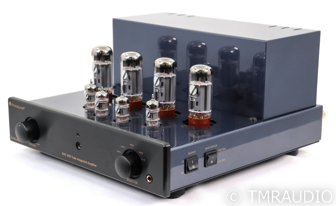 PrimaLuna EVO 200 Stereo Tube Integrated Amplifier; EVO200; Remote; Black