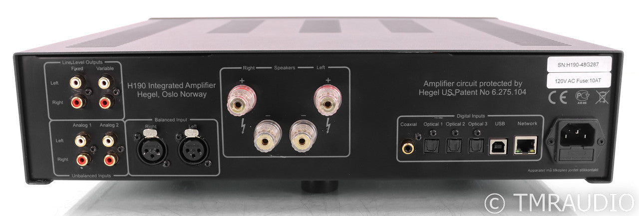 Hegel H190 Stereo Integrated Amplifier; Remote; Wireless; H-190