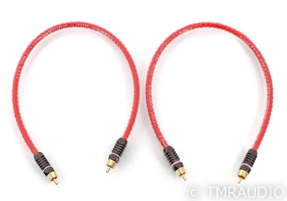 StraightWire Encore II RCA Cables; 0.5m Pair Interconnects
