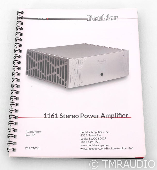 Boulder 1161 Stereo Power Amplifier
