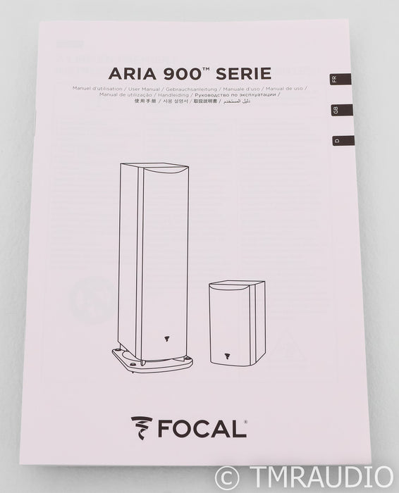 Focal Aria 906 Bookshelf Speakers; Piano Black Pair