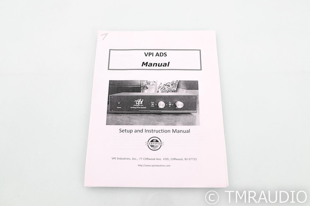 VPI ADS Drive System; Speed Controller