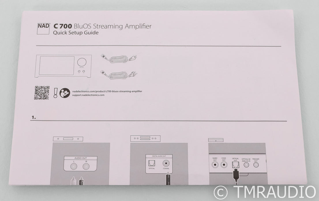 NAD C700 Network Integrated Amplifier; C-700; BluOS