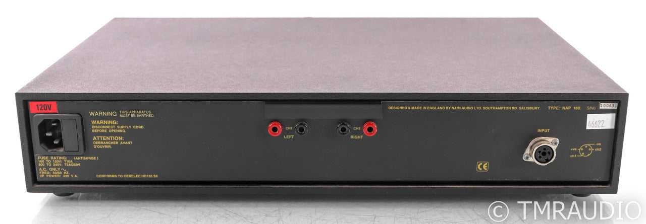 Naim NAP180 Stereo Power Amplifier; NAP-180; Olive