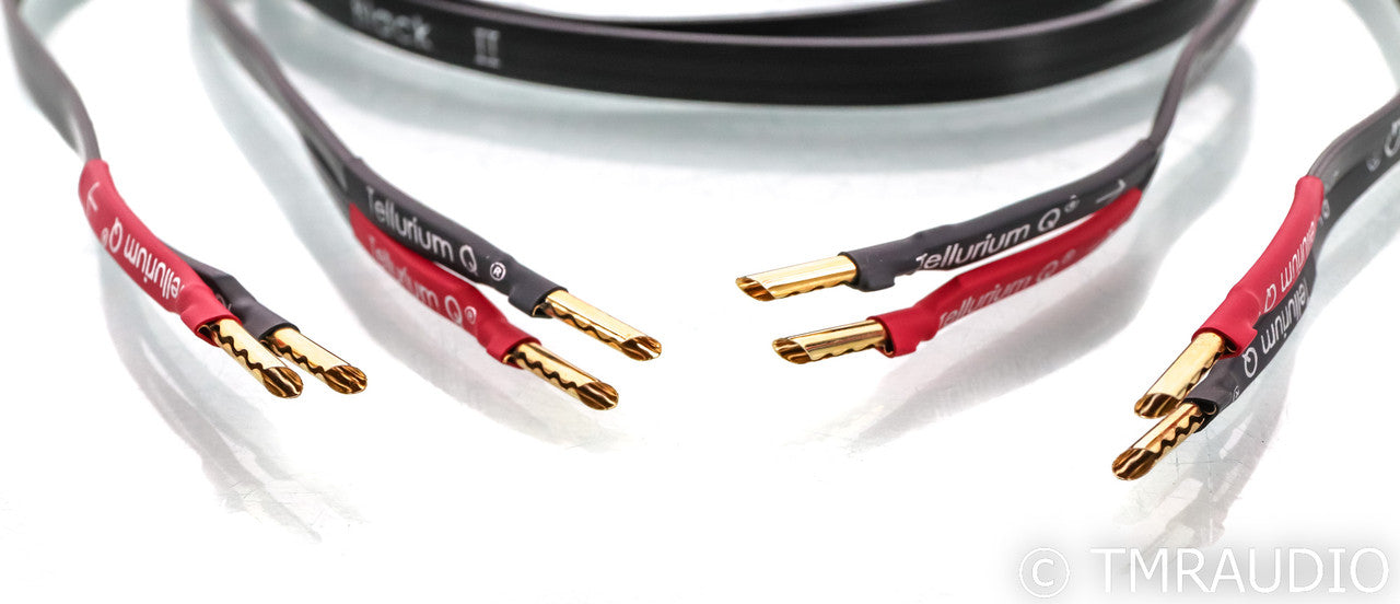 Tellurium Q Black II Speaker Cables; 1.5m Pair