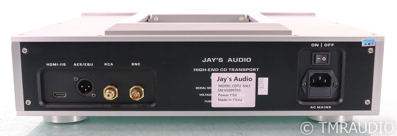 Jay's Audio CDT2-MK3 CD Transport; Silver; Remote; MKIII