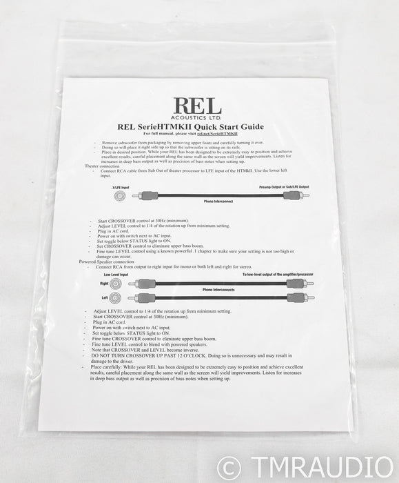 REL HT/1205 MKII 12" Powered Subwoofer; Black (Open Box)