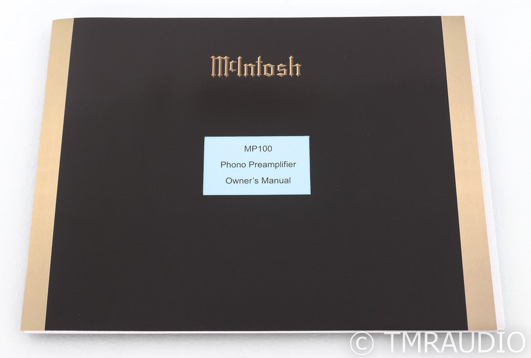 McIntosh MP100 MM / MC Phono Preamplifier; MP-100
