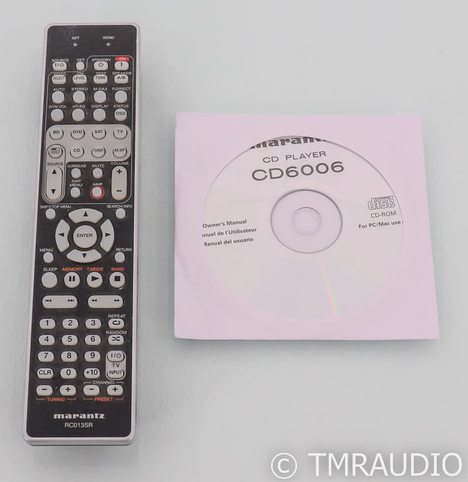 Marantz CD6006 CD Player; CD-6006; Remote