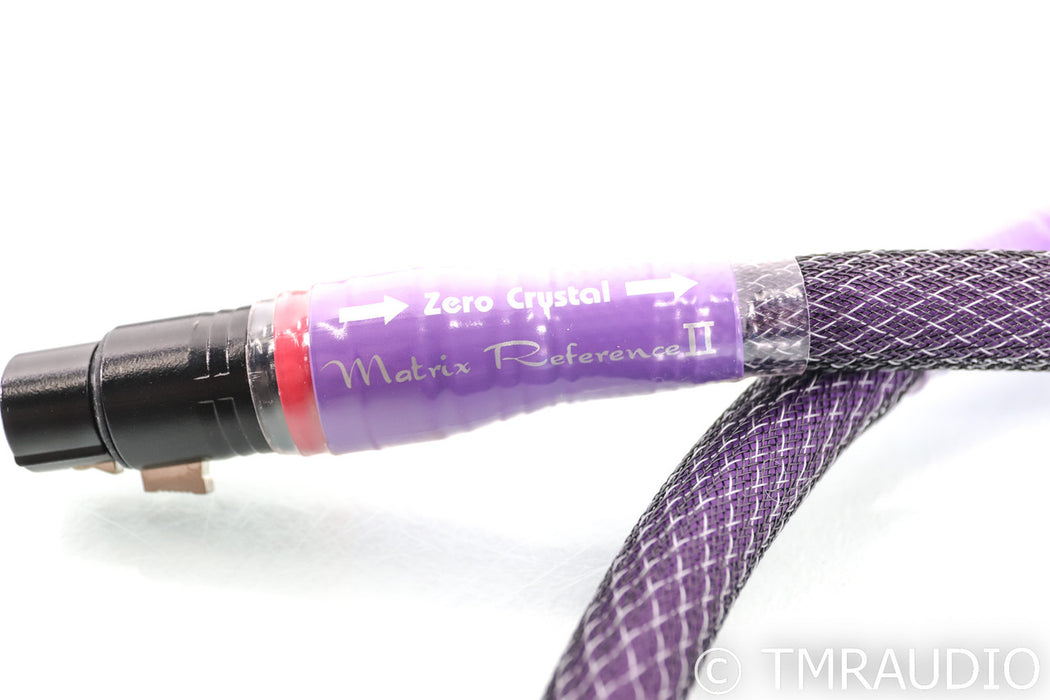 Acoustic Zen Matrix Reference II XLR Cables; 1m Pair Balanced Interconnects