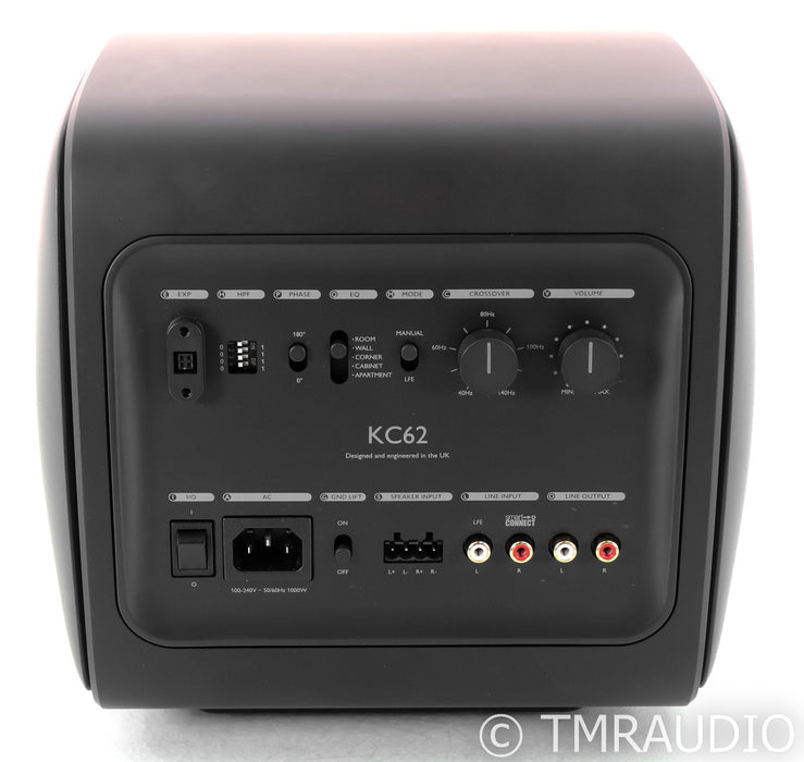 KEF KC62 6.5 Powered Subwoofer; KC-62; Carbon Black