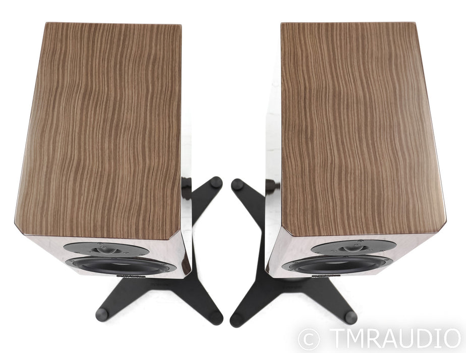 Dynaudio Special Forty Bookshelf Speakers w/ Stands; Ebony Wave High Gloss Pair