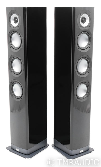 ELAC Navis Powered Floorstanding Speakers; Piano Black Pair