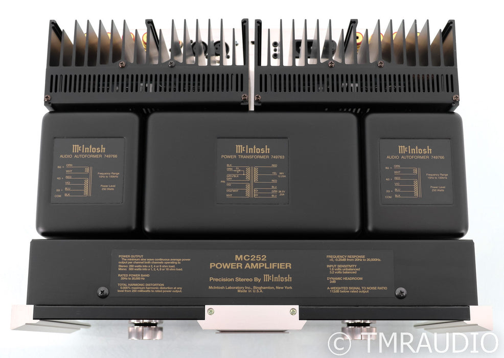 McIntosh MC252 Stereo Power Amplifier; MC-252