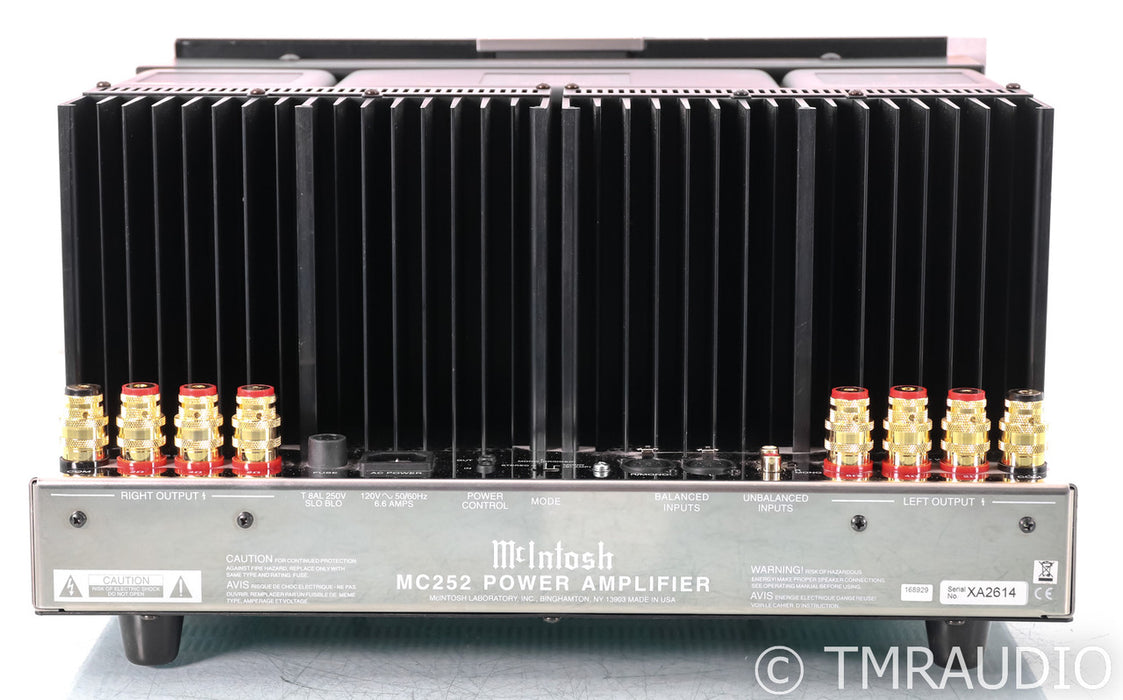 McIntosh MC252 Stereo Power Amplifier; MC-252