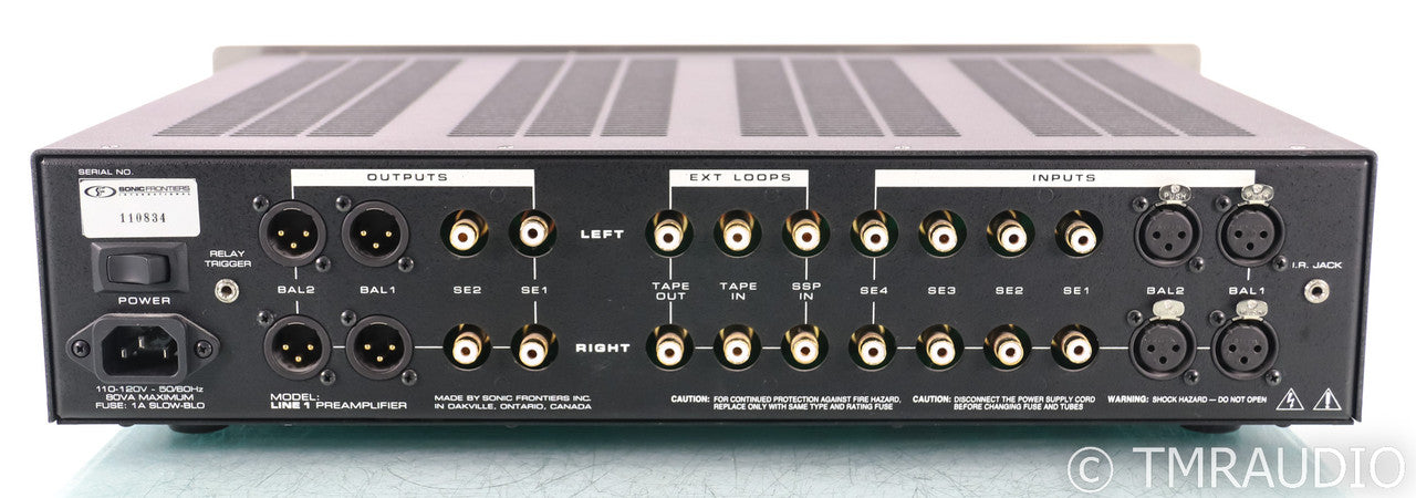 Sonic Frontiers Line 1 Special Edition Stereo Tube Preamplifier; Remote; L1SE