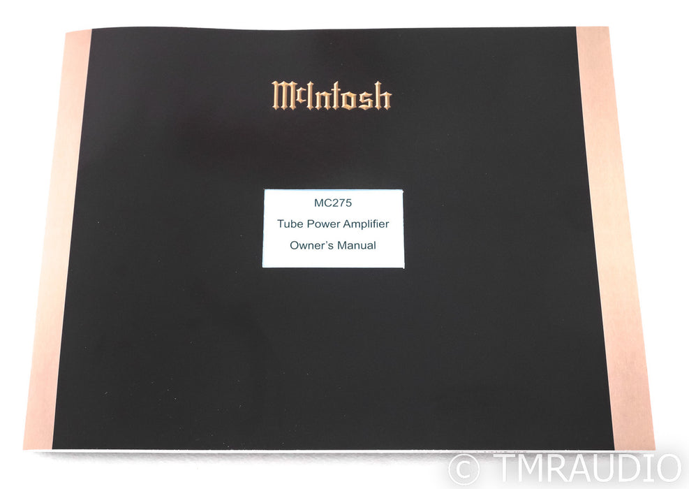 McIntosh MC275 MKVI Stereo Tube Power Amplifier; Mk 6; MC-275
