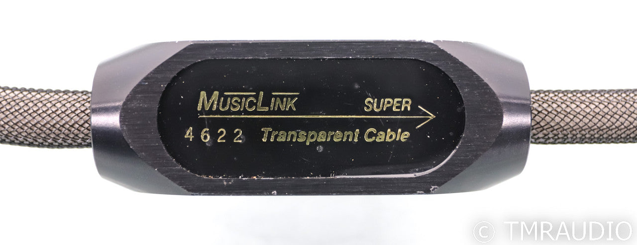 Transparent Audio MusicLink Super RCA Cables; 1m Pair Interconnects