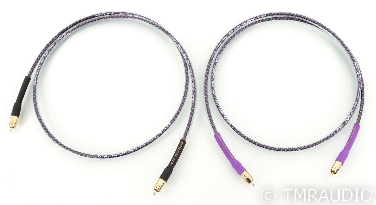Analysis Plus Solo Crystal Oval RCA Cables; 1.5m Pair Interconnects