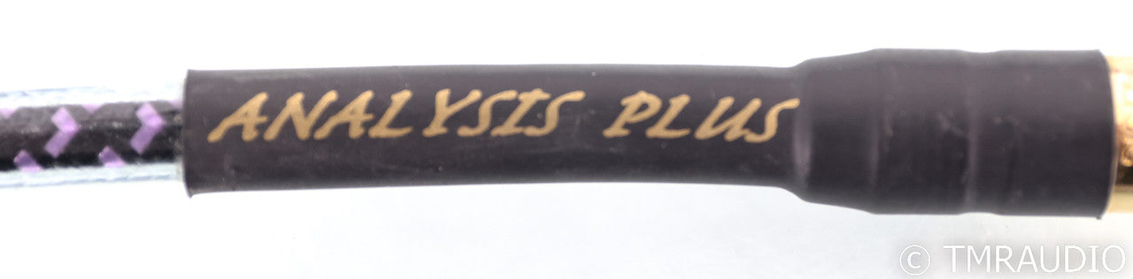 Analysis Plus Solo Crystal Oval RCA Cables; 1.5m Pair Interconnects