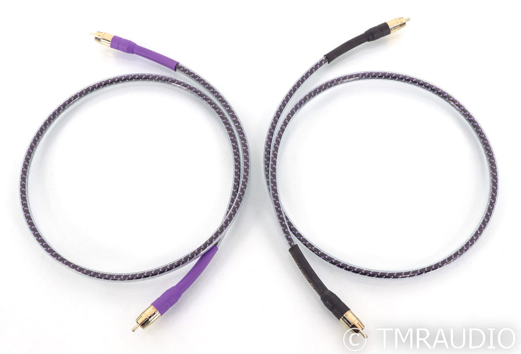Analysis Plus Solo Crystal Oval RCA Cables; 1m Pair Interconnects