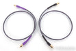 Analysis Plus Solo Crystal Oval RCA Cables; 1m Pair Interconnects