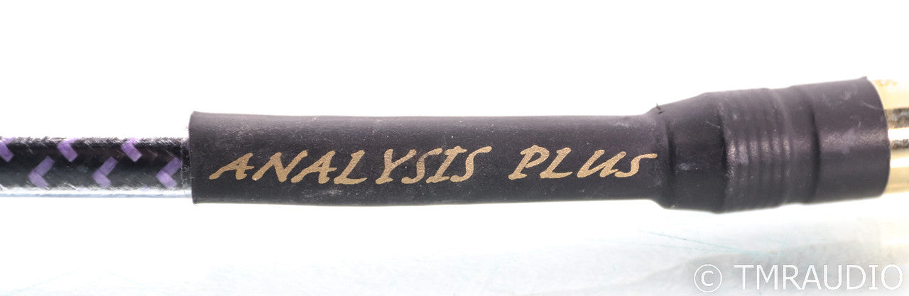 Analysis Plus Solo Crystal Oval RCA Cables; 1m Pair Interconnects