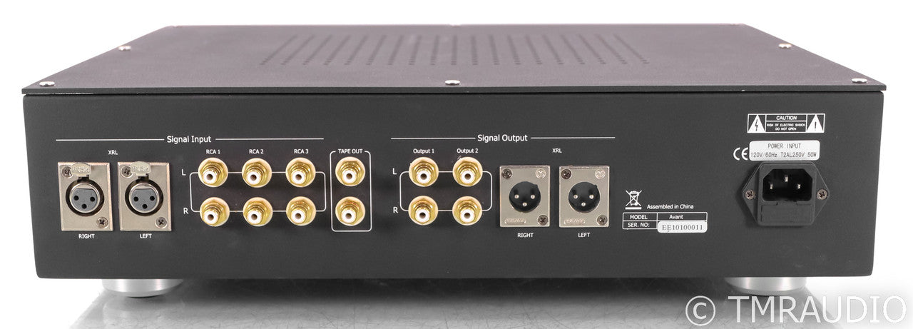 Eastern Electric Avant Stereo Tube Preamplifier; Remote; Silver