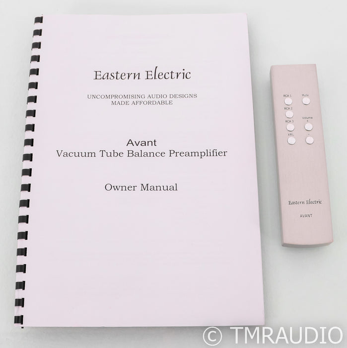 Eastern Electric Avant Stereo Tube Preamplifier; Remote; Silver