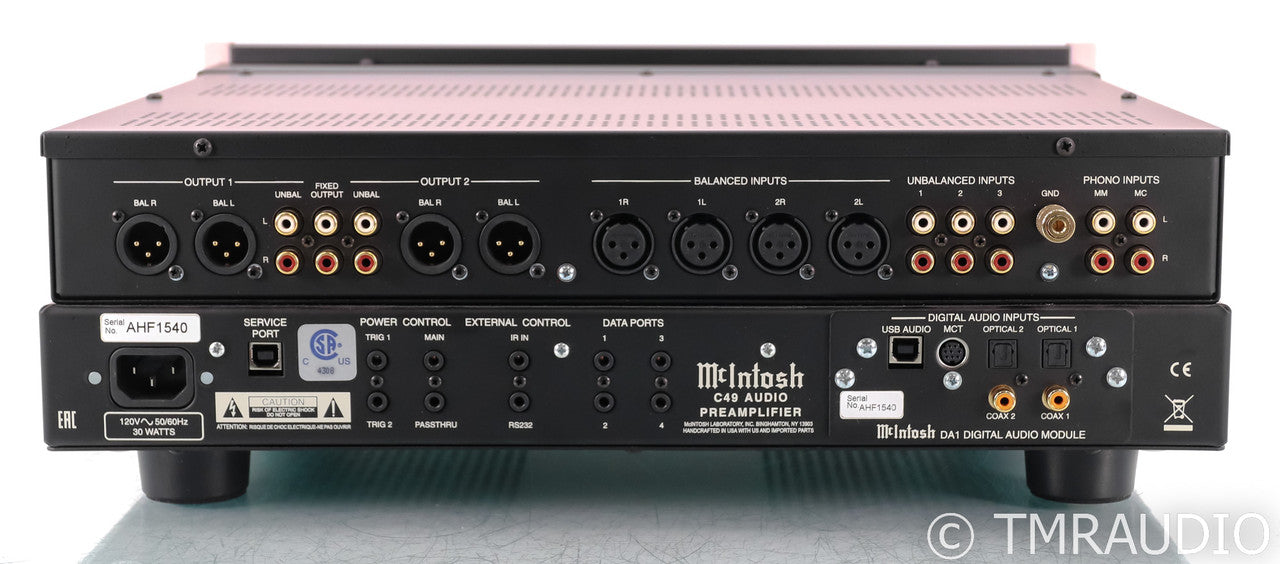 McIntosh C49 Stereo Preamplifier; C-49; Remote; MM / MC Phono