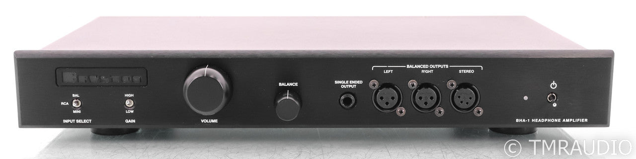 Bryston BHA-1 Headphone Amplifier; Black; BHA1; 17" Faceplate