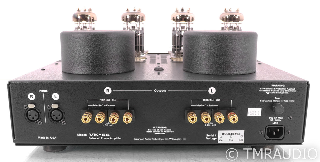 BAT VK-55 Stereo Tube Power Amplifier; VK55; Black