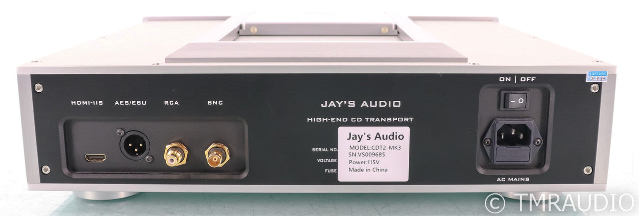 Jays Audio CDT2-MK3 CD Transport; Remote; Silver; CDT2MK3