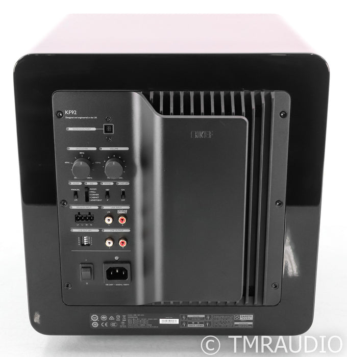 KEF KF92 Dual 9" Powered Subwoofer; KF-92; Gloss Black